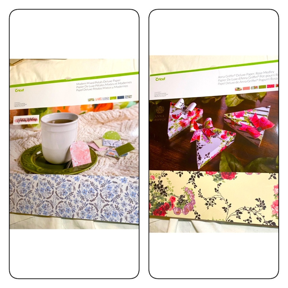 2 pk Cricut Anna Griffin Natalie Malan Cardstock